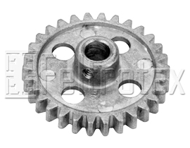 Engrenagem Alumnio 76 x 24 mm 30 Dentes Furo 1/2 Mod 2.5
