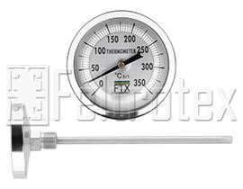 Termmetro Angular 2 Polegadas 0/350 (h 200mm 1/2 Inox